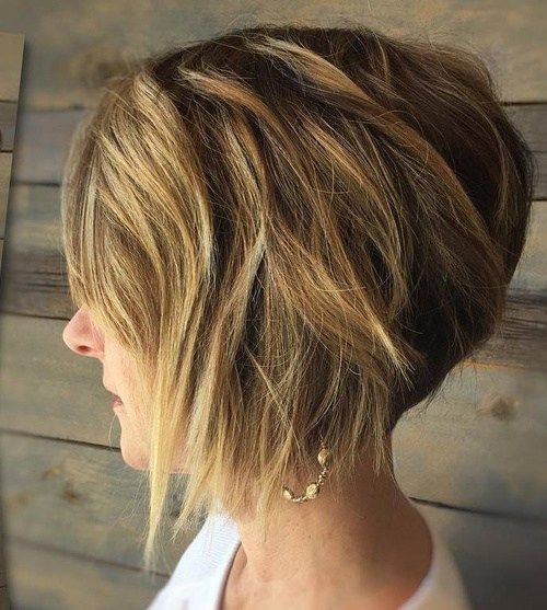 The latest upside down bob haircuts ， Pop -bop hairstyle directions