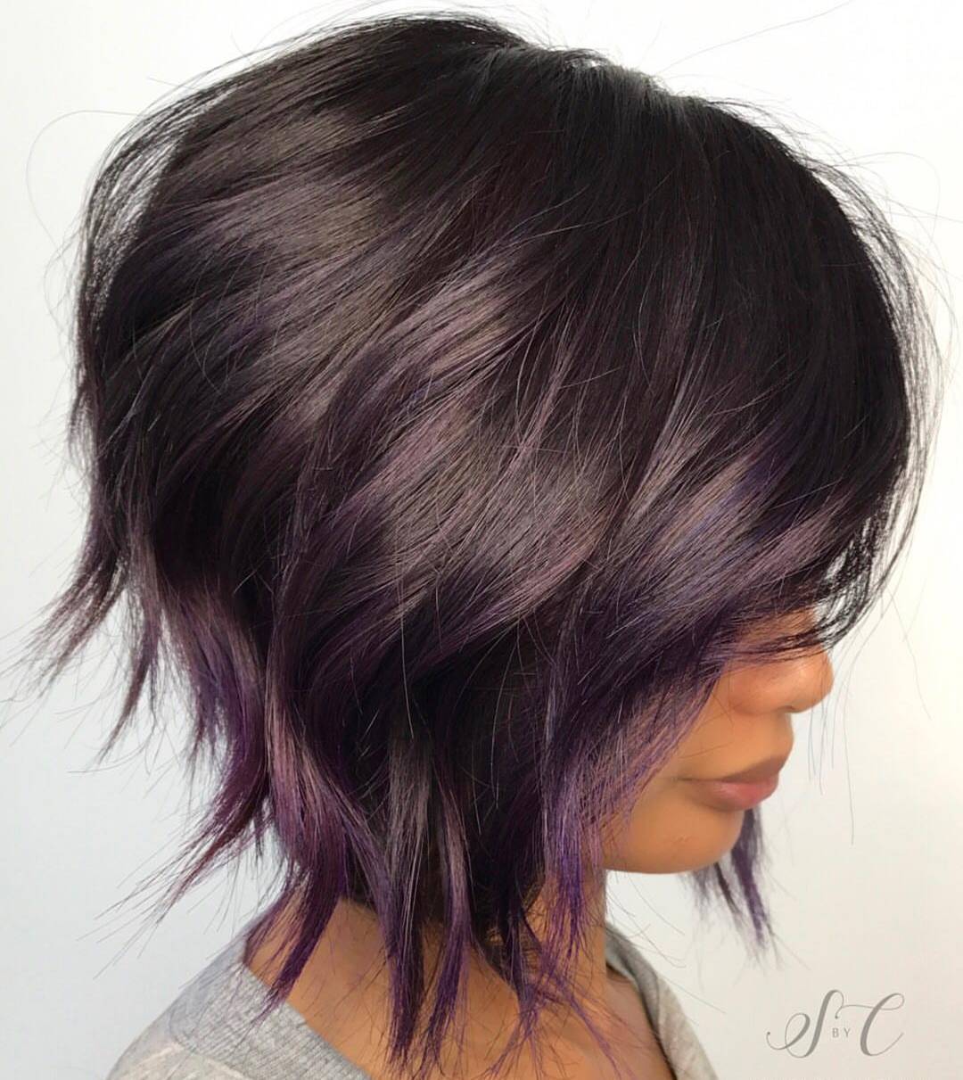 The latest upside down bob haircuts ， Pop -bop hairstyle directions