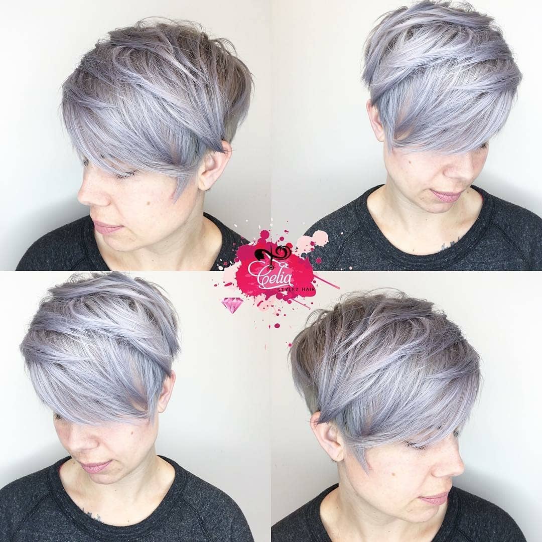 The latest short hairstyles in a row, cutting out of female short hair