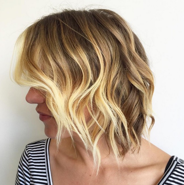 Bob Pobbob hairstyle with layers
