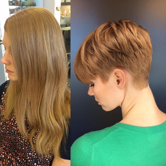 Long hair for short hair before and after short hairstyles for women