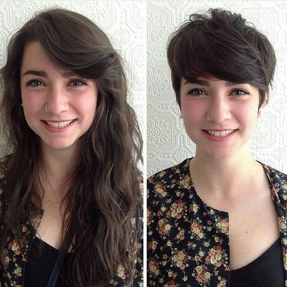 Long hairstyles to short before and after, ideas of the story of short hairstyles Long hairstyles to short before and after, ideas of the story of short hairstyles