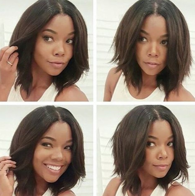 Medium hairstyle volatile for black women