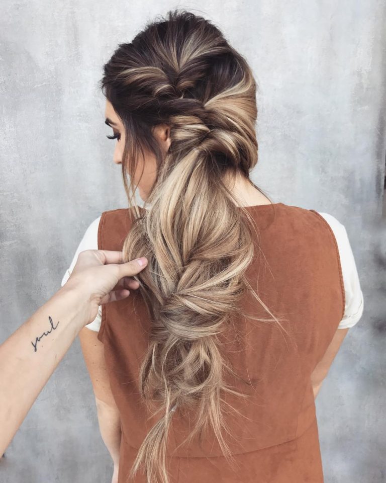 10 Messy Braided Long Hairstyle Ideas for Weddings & Vacations