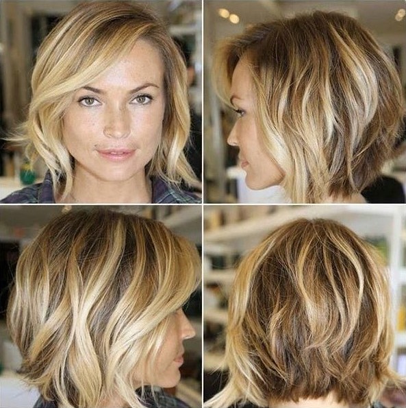 The chaotic hairstyle bob with explosions for square face shapes