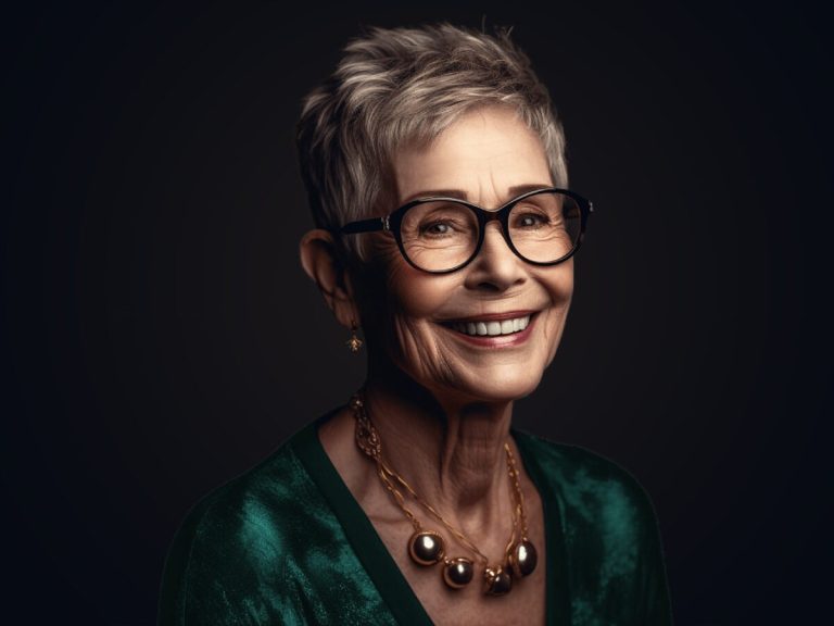 32 Perfect Pixie Cuts for Women Over 60 With Glasses