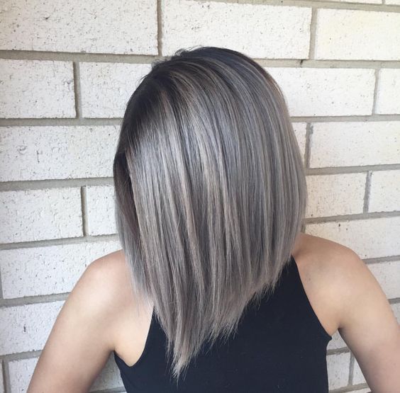 Beautiful gray hair styles - elegant hair color ideas