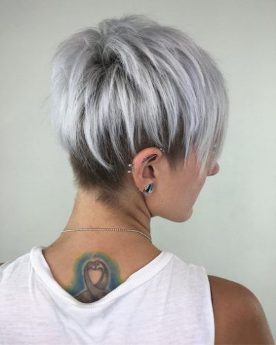 Beautiful gray hair styles - elegant hair color ideas