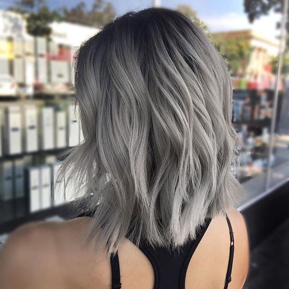 Beautiful gray hair styles - elegant hair color ideas