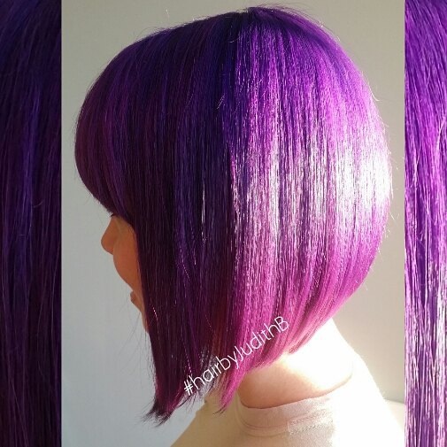 Purple hairstyle