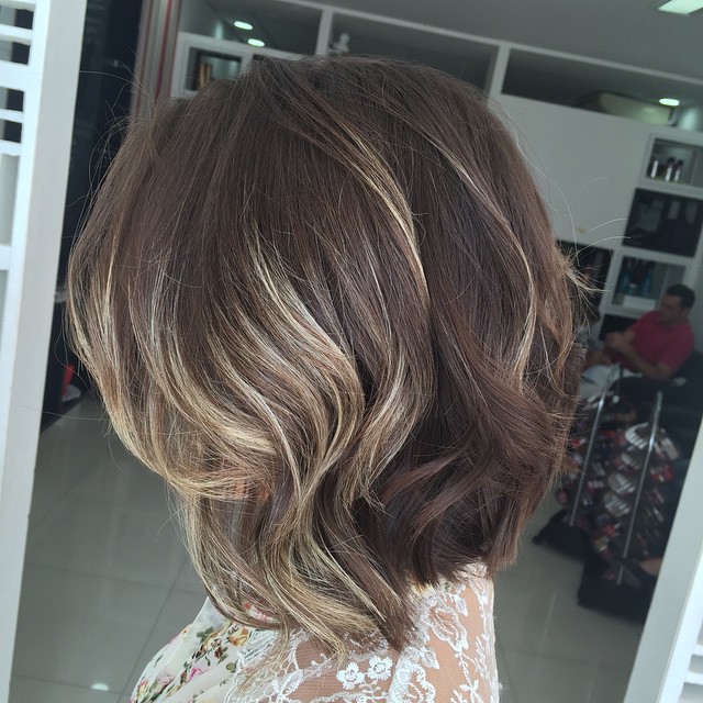 Sexy shoulder length hair path bob, thick hairstyle