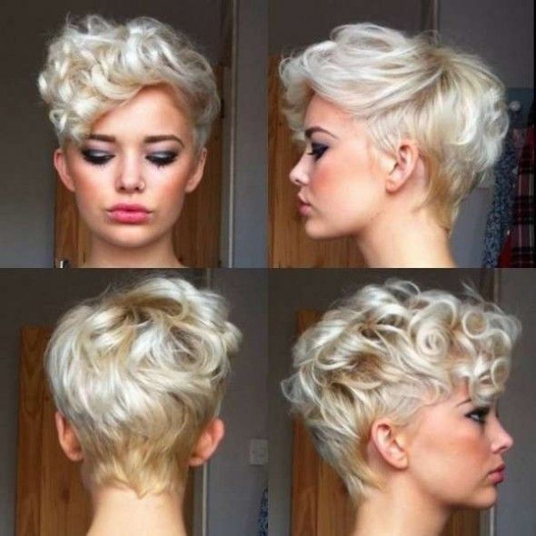 Short curly pixie cut