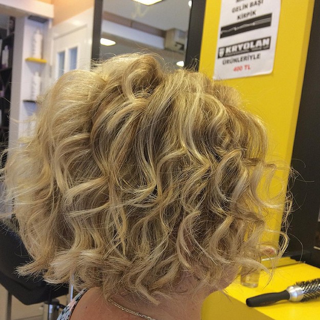 Bob hairstyle short curly curly