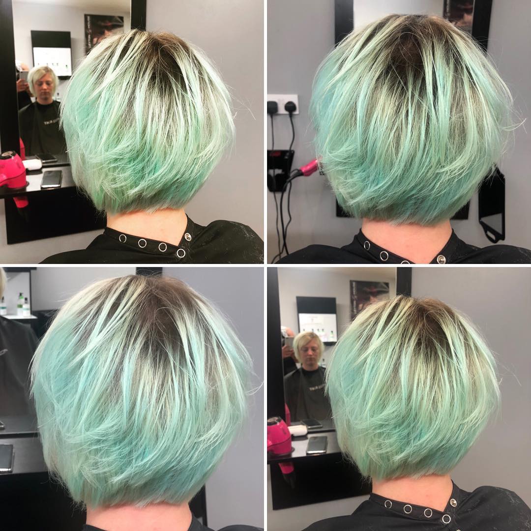 Short ideas for female hair coloring, elegant short haircut 2019
