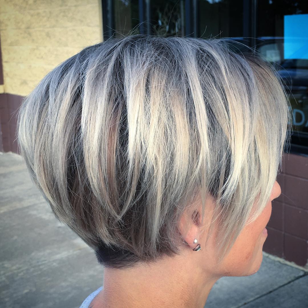 Short ideas for female hair coloring, elegant short haircut 2019