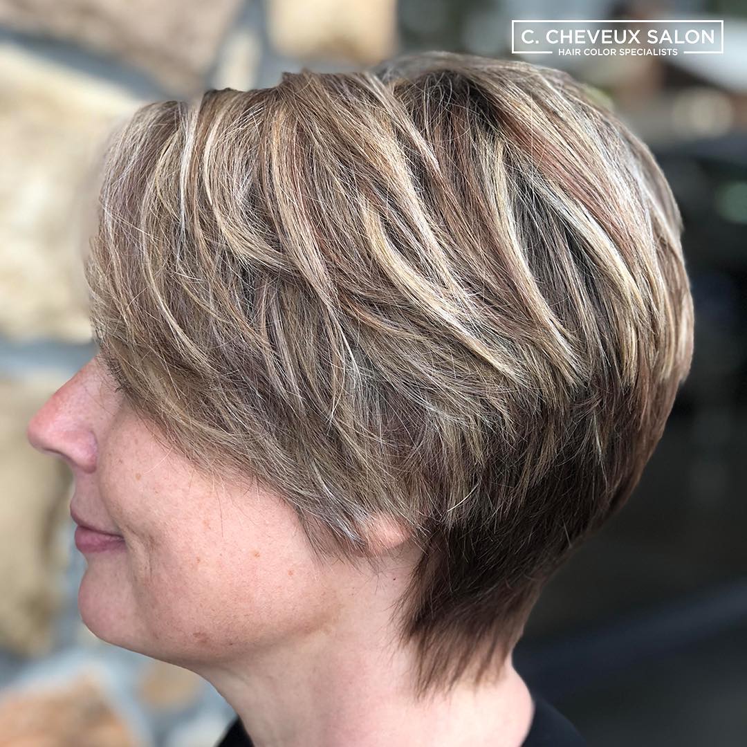Short ideas for female hair coloring, elegant short haircut 2019