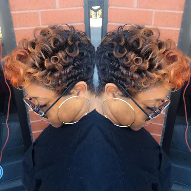 Short hair cutting baki meat for black women
