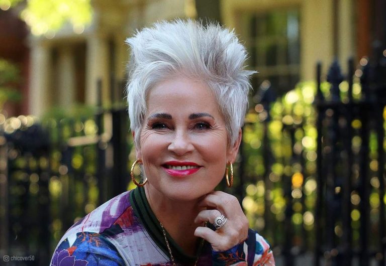 27 Short Spiky Haircuts for Women Over 60 with Sass