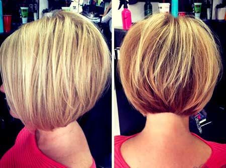 A short straight bob cut for medium and thick hair