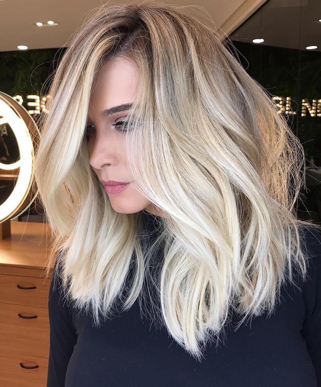 Stylish hairstyles Ombre Balayage for shoulder hair length 2019, medium haircut Stylish hairstyles Ombre Balayage for shoulder hair length 2019, medium haircut