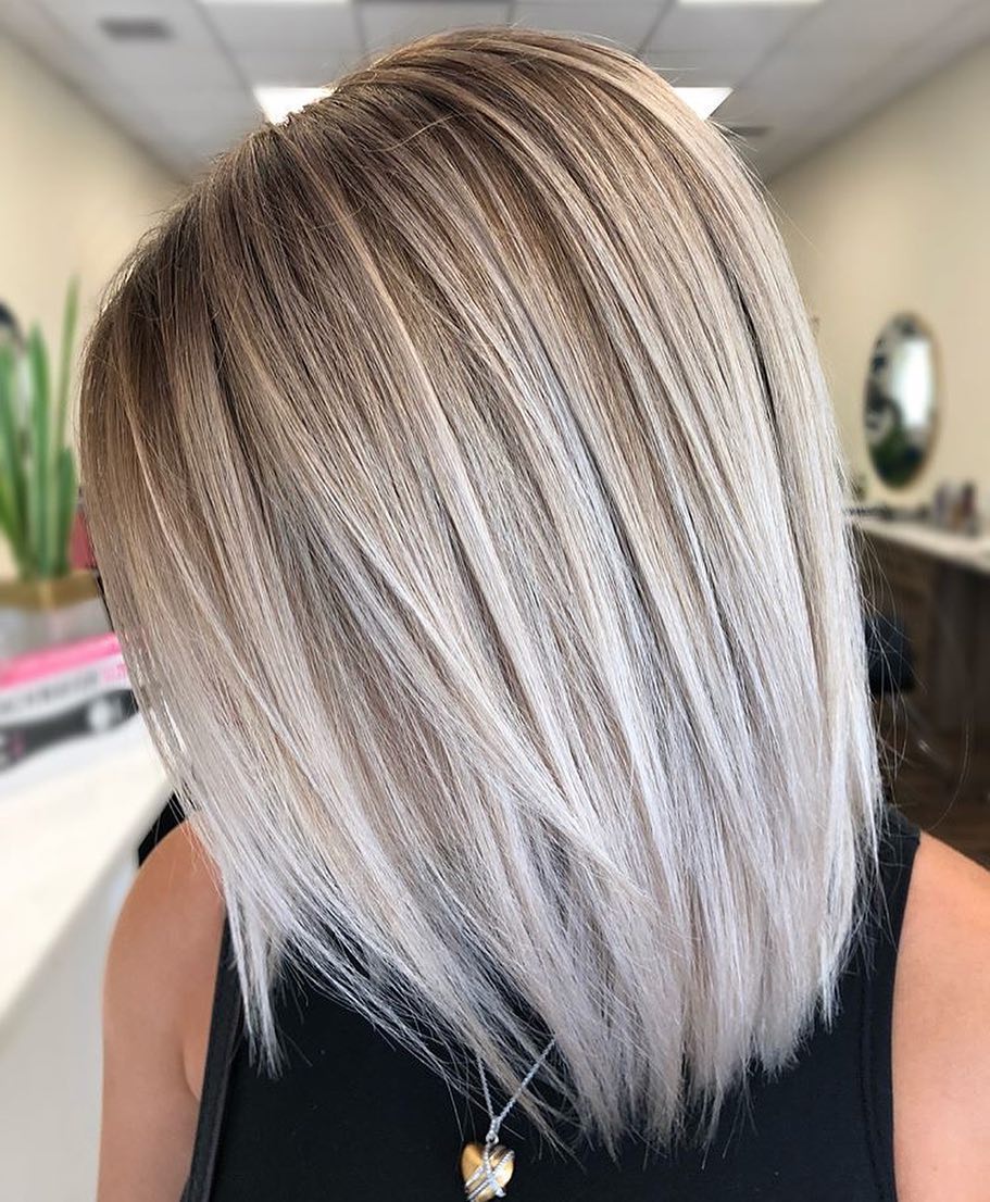 Stylish hairstyles Ombre Balayage for shoulder hair length 2019, medium haircut Stylish hairstyles Ombre Balayage for shoulder hair length 2019, medium haircut