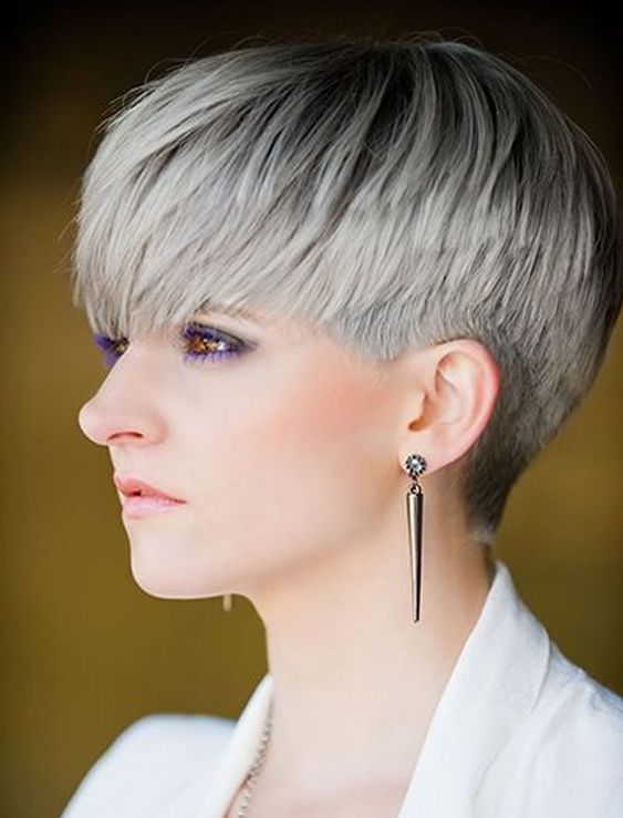 Stylish haircut for women, short hairstyle and colored ideas