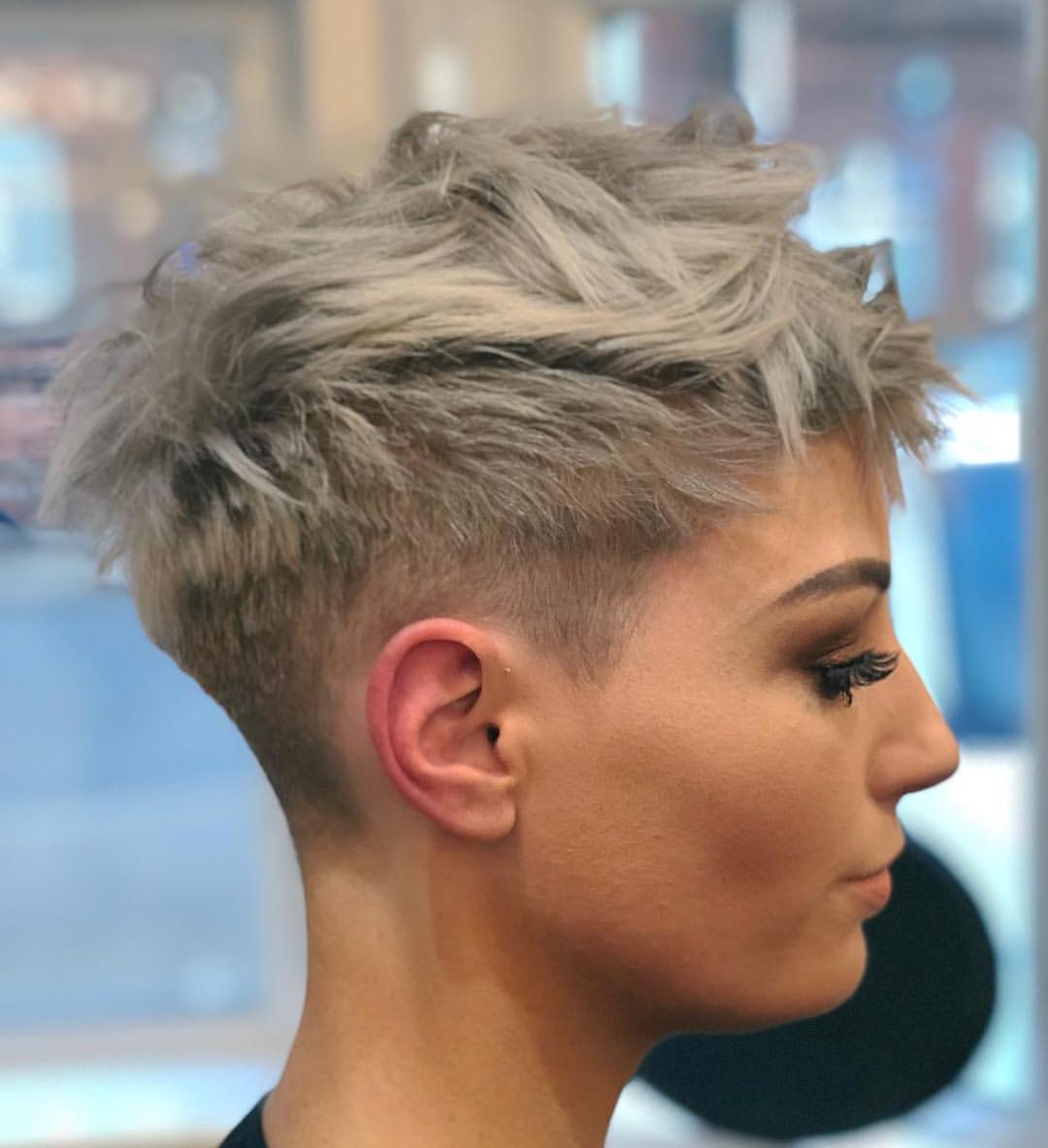 Stylish haircut for women, short hairstyle and colored ideas
