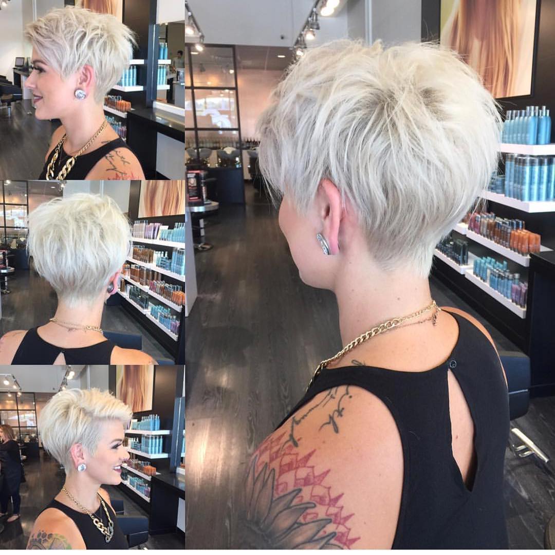 Stylish haircut for women, short hairstyle and colored ideas