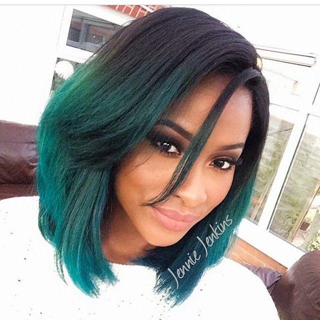 Modern haircuts, ombrebob, for thick hair for black women