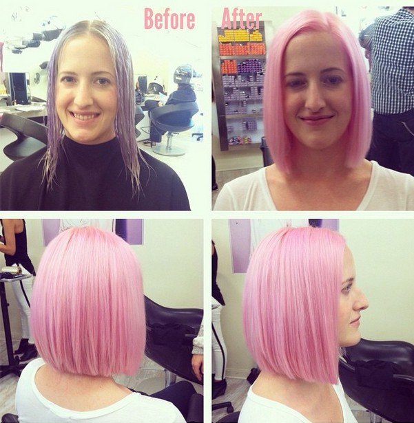 Make the shoulder length of the pink lub