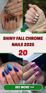 Shiny Fall Chrome Nails 2025: Bold Colors & Trendy Designs for Autumn