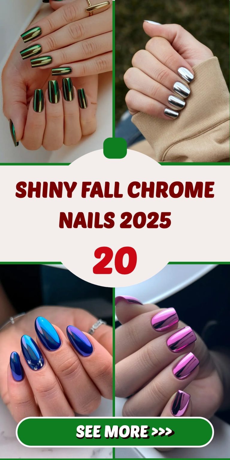 Shiny Fall Chrome Nails 2025: Bold Colors & Trendy Designs for Autumn