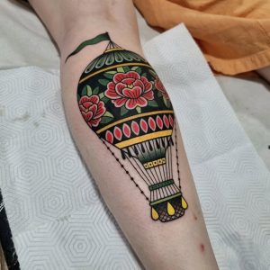 Hot Air Balloon Tattoos: Symbols of Freedom, Adventure, and New Perspectives
