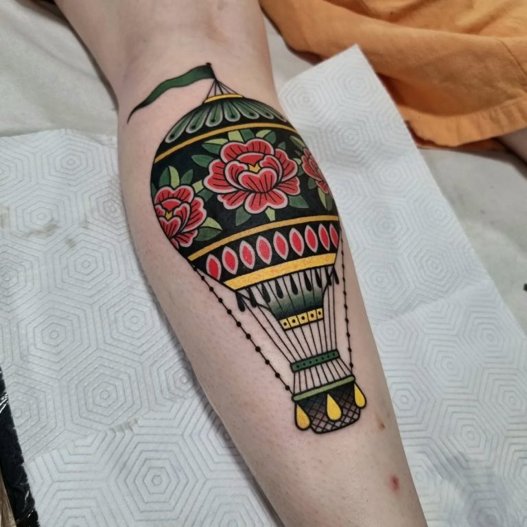 Hot Air Balloon Tattoos: Symbols of Freedom, Adventure, and New Perspectives