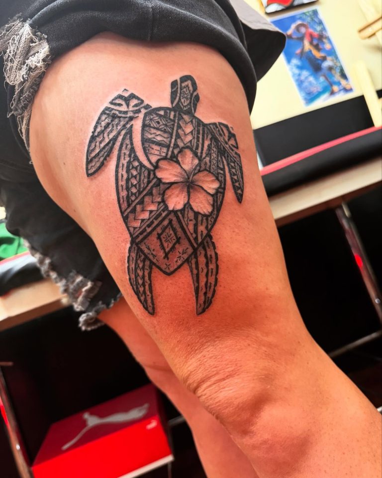 Sea Turtle Tattoos: Symbols of Longevity, Wisdom, and Peace