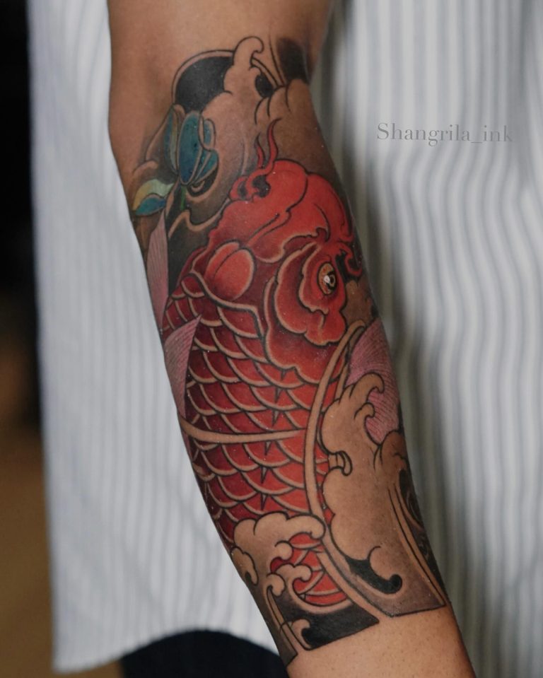 Koi Fish Tattoos: Symbols of Perseverance, Transformation, and Good Fortune