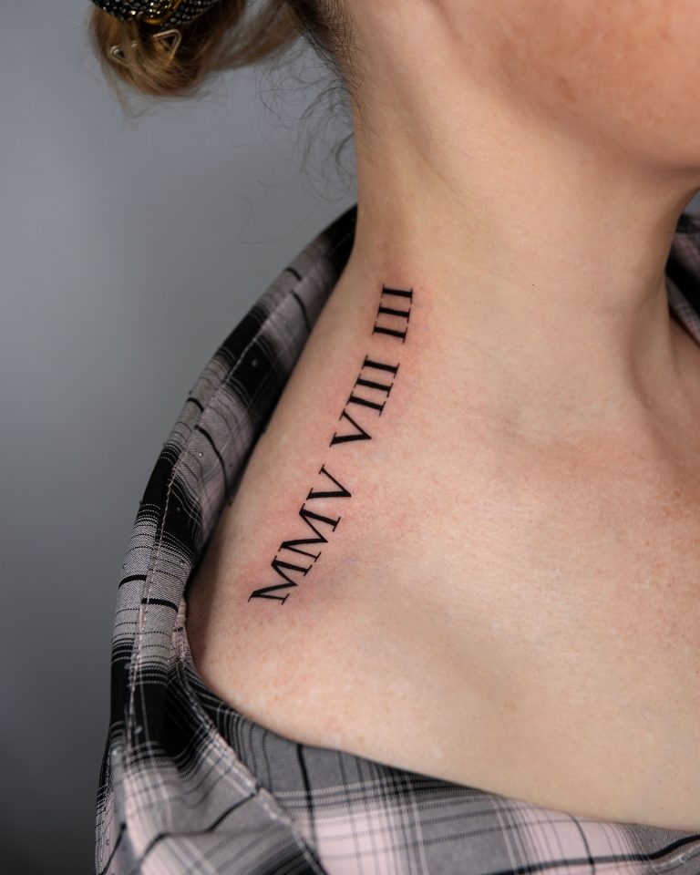 Roman Numeral Tattoos: Timeless Markers of Life’s Milestones