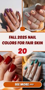 Fall 2025 Nail Colors for Fair Skin – Trendy Shades to Flatter Every Look