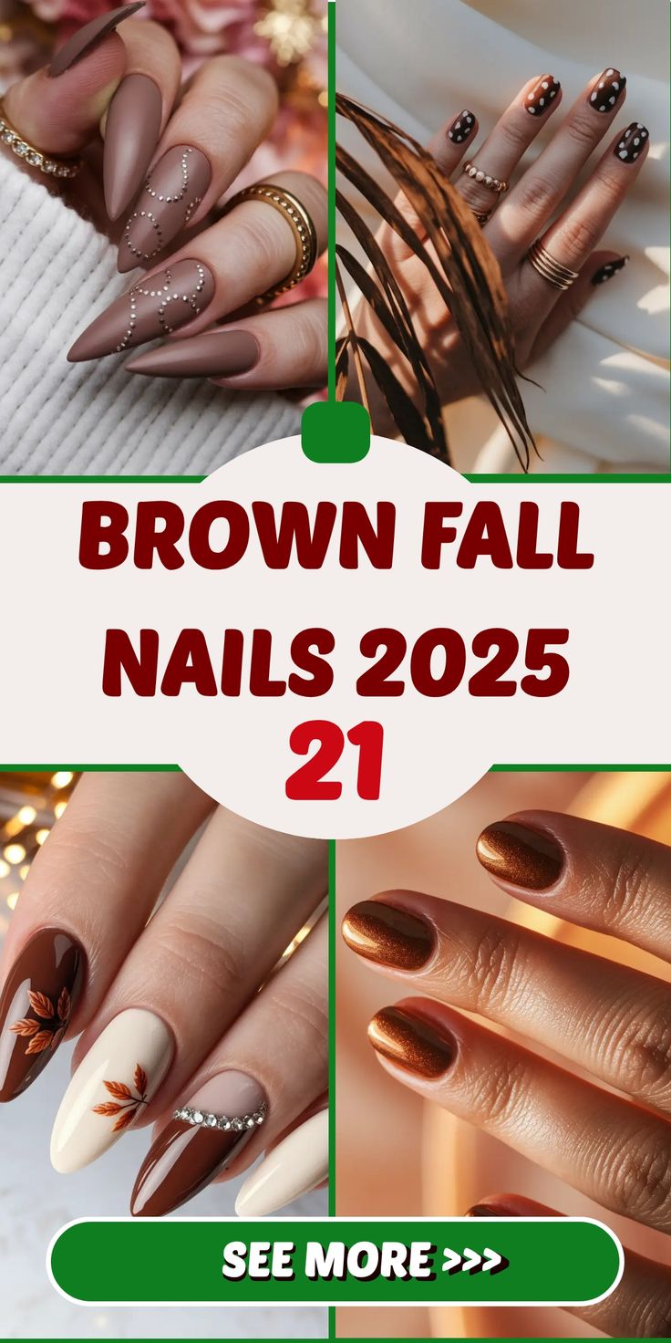 Stylish Brown Fall Nails 2025: Inspo & Trendy Designs for the Season