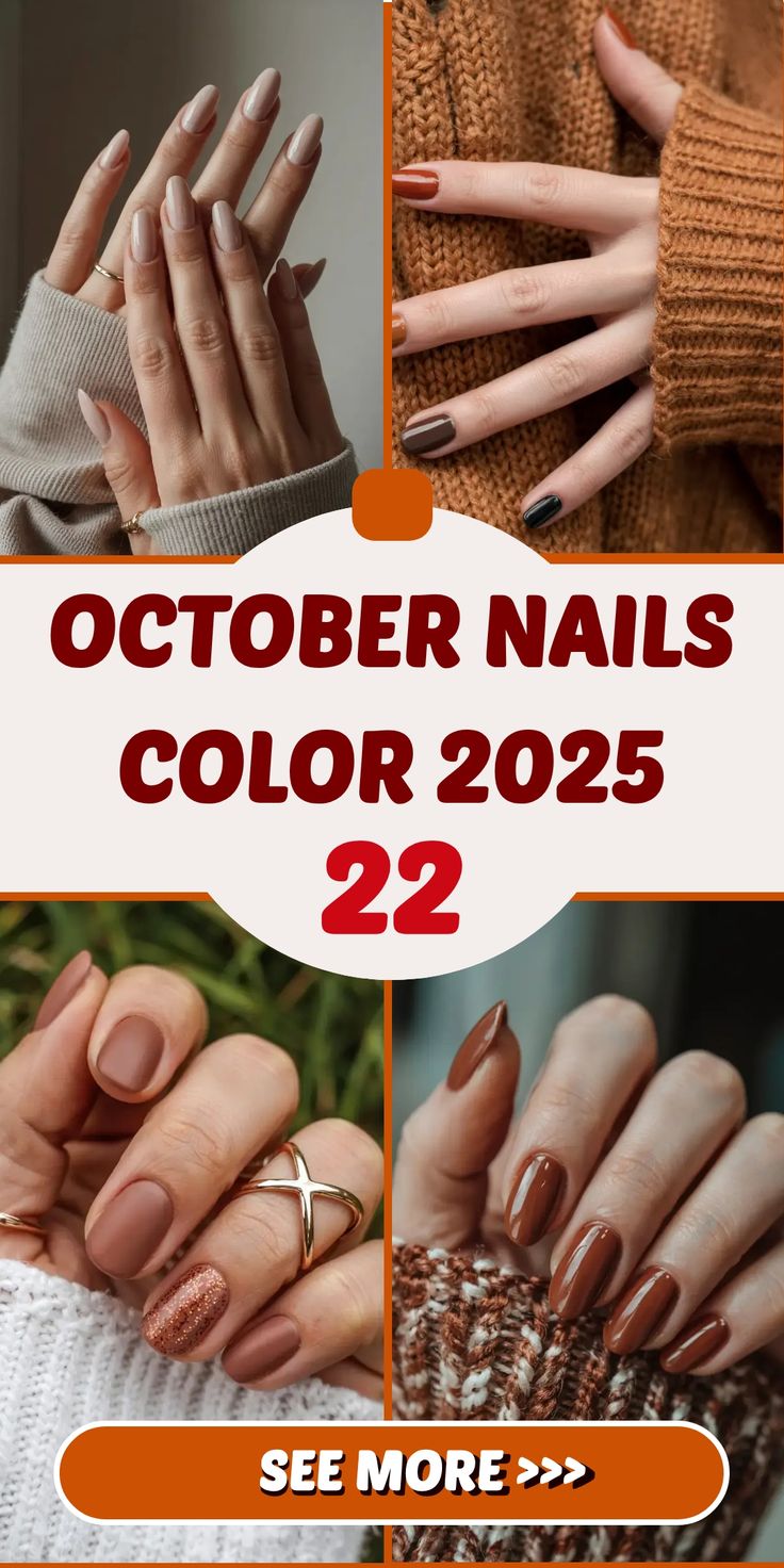 October Nails Color Ideas Fall 2025: Cozy Trends & Autumn Manicure Inspiration