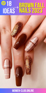 Fall Nails Brown 2025 18 Ideas: Embrace the warmth of fall with elegance