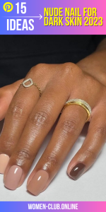 Elegant and elegant: beautiful nude nail ideas for dark skin