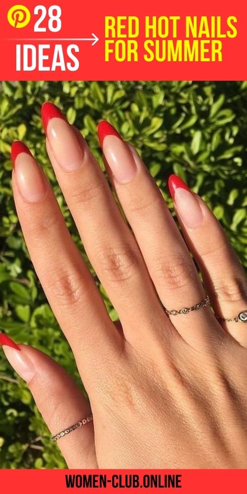 Red summer nails: bright and bold designs for a modern look for 2025