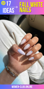 Milky Way: White Fall Nails 2025 – Cream Nail Colors and Designs