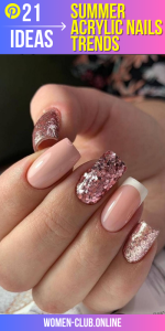 Discover the acrylic nail trends for summer 2025: from short square designs to inspiration in bright...