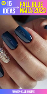 Autumn blue nails 2025 15 ideas: Embrace the season with stunning nail designs