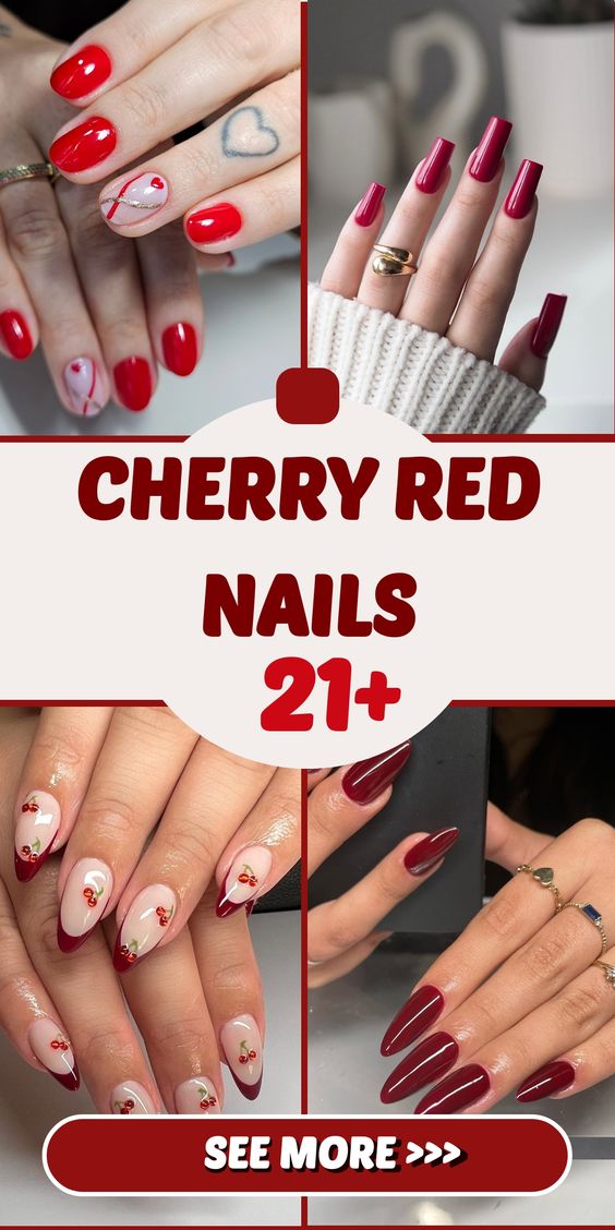 Cherry Red Nails 21 Ideas: Bold, Elegant, and Versatile