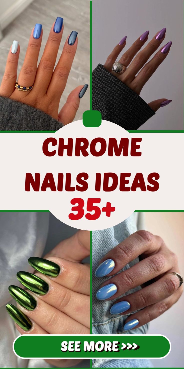 35+ Chrome Nail Ideas to Slay Your Next Manicure