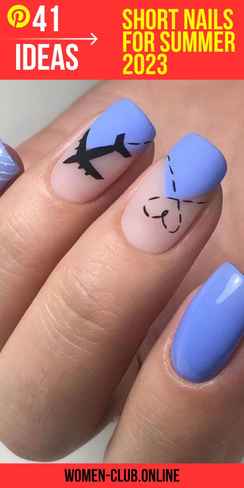 41 ideas for short nails in summer: trends and care tips