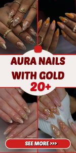 20 halo nails with gold: Level up your nails in 2025